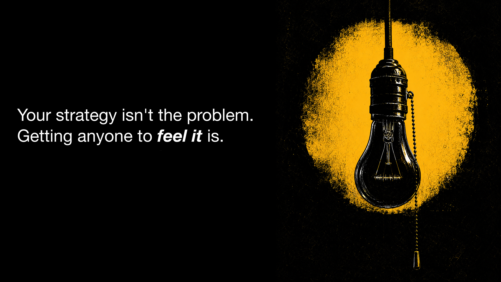 Getting anyone to feel it is.